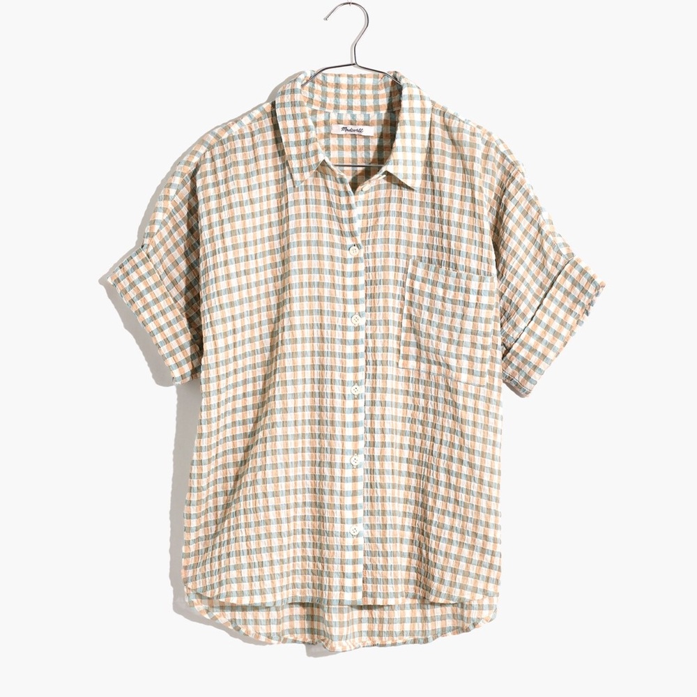 Madewell Gingham Seersucker Daily Shirt